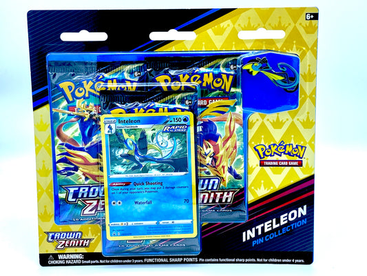 Pokémon Crown Zenith: Inteleon Pin Collection 3-Pack Blister