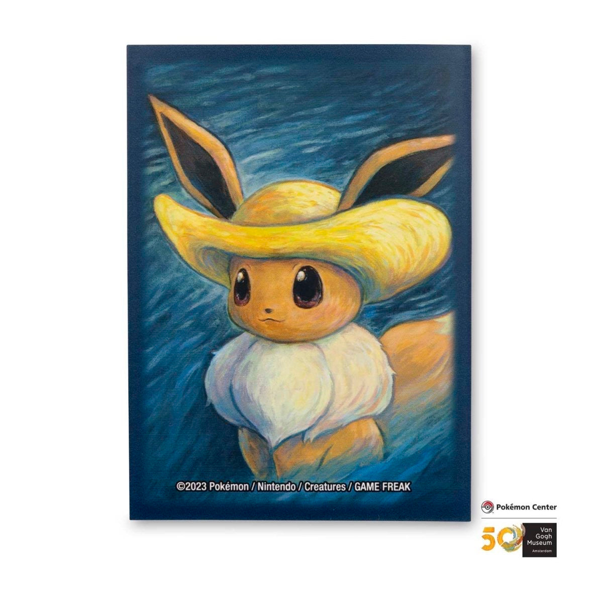 Pokémon Center × Van Gogh Museum: Eevee Inspired by Self-Portrait with Straw Hat Card Sleeves (65 Sleeves)